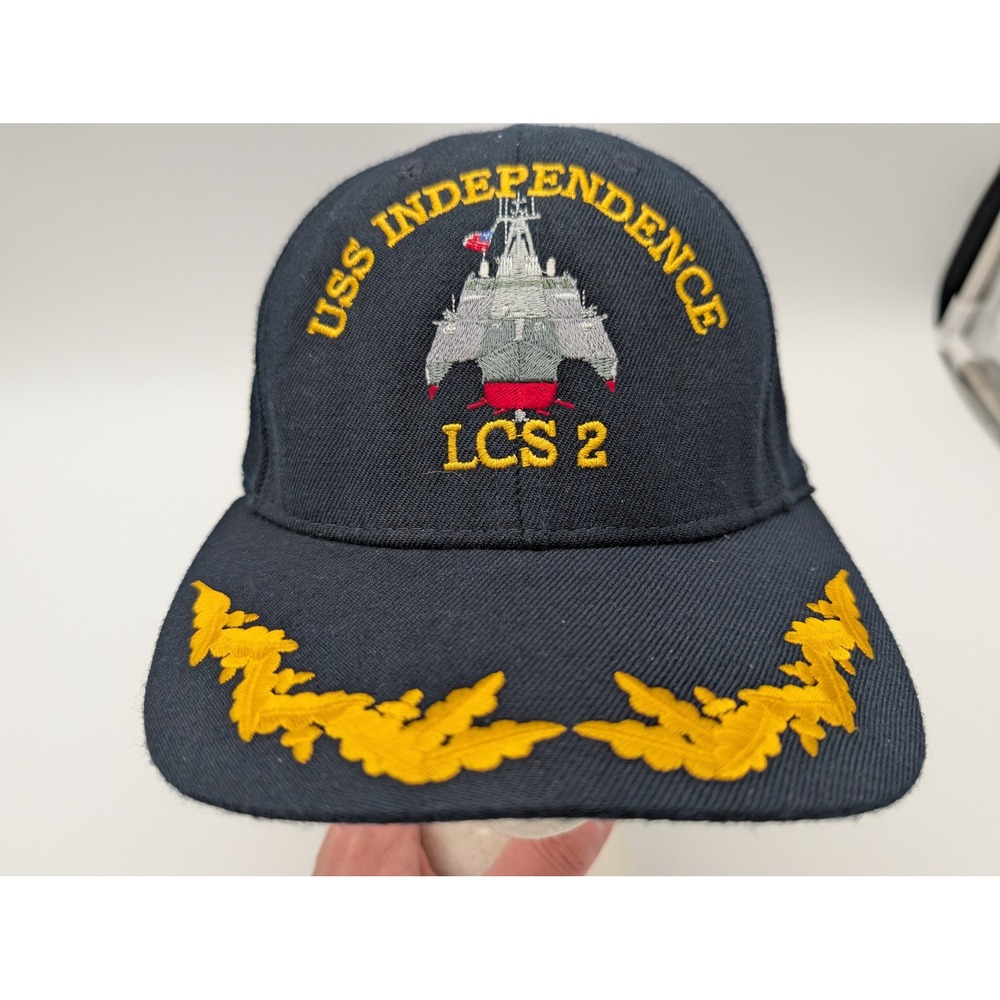 USS Independence LCS 2 Navy Blue Ball Cap Hat Scrambled Eggs The Corps USA Made